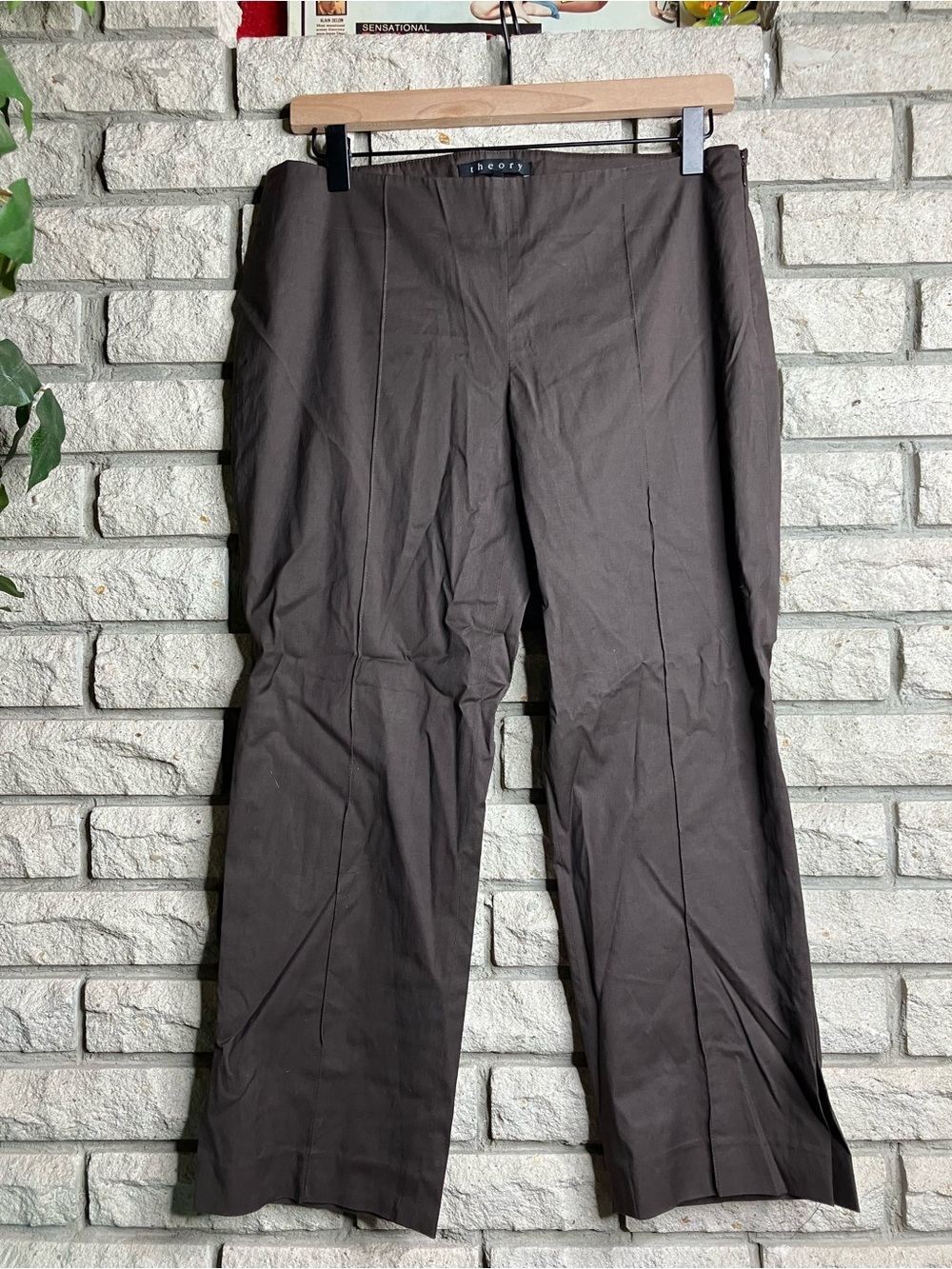 Theory Straight Leg Crop Trousers